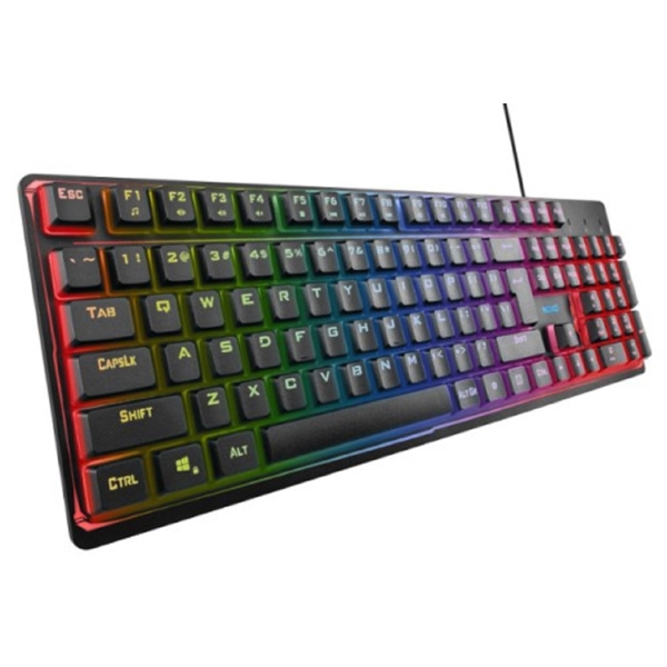 Noxo 330208 Fusionlight, Wired, RGB, USB, Gaming Keyboard, Black