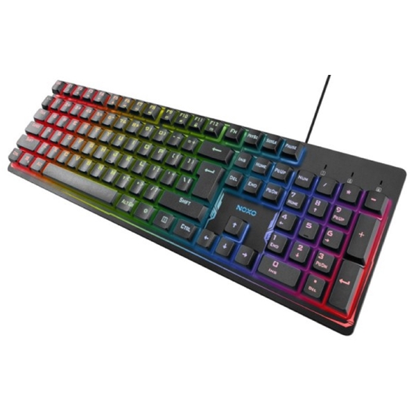 Noxo 330208 Fusionlight, Wired, RGB, USB, Gaming Keyboard, Black