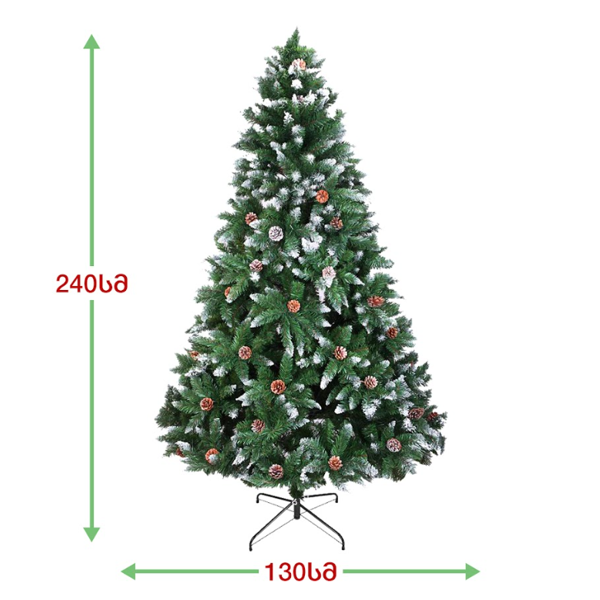 ნაძვის ხე ბარსელონა OEM JJ-240, 240CM, Christmas Tree, Green