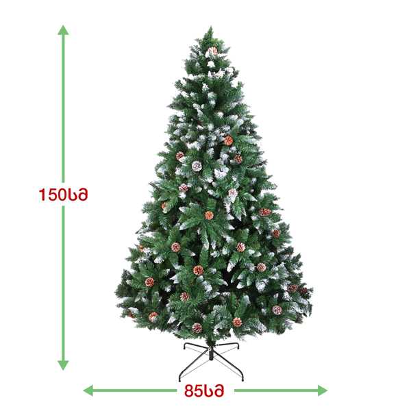 ნაძვის ხე ბარსელონა OEM JJ-150, 150CM, Christmas Tree, Green