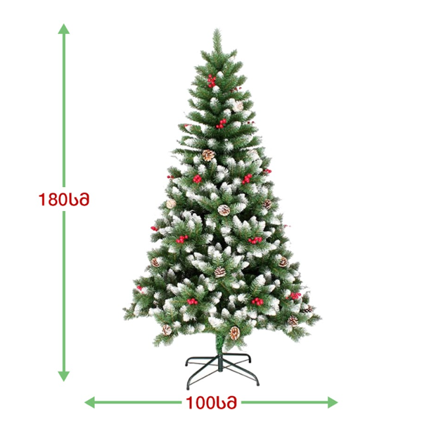 ნაძვის ხე პრაღა OEM DD-180, 180CM, Christmas Tree, Green