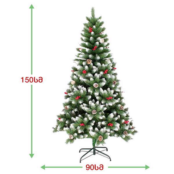 ნაძვის ხე პრაღა OEM DD-150, 150CM, Christmas Tree, Green