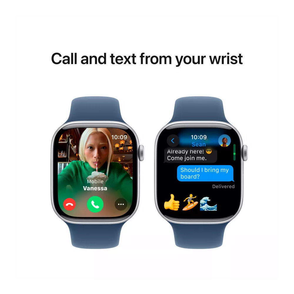 სმარტ საათი Apple MWWG3QI/A Watch Series 10, 1.77", IP6X Waterproof, Bluetooth, Wi-Fi, Smart Watch, Black/Blue