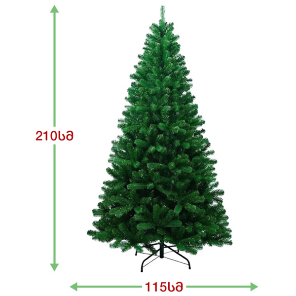 ნაძვის ხე კოპენჰაგენი OEM BB-210, 210CM, Christmas Tree, Green