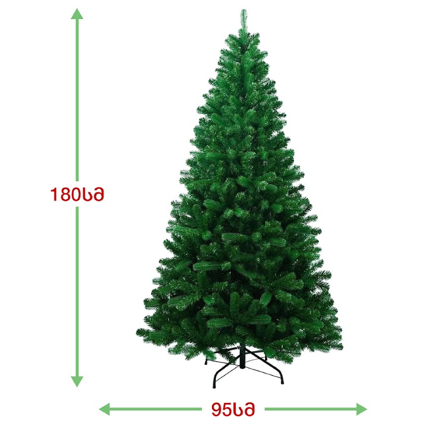 ნაძვის ხე კოპენჰაგენი OEM BB-180, 180CM, Christmas Tree, Green