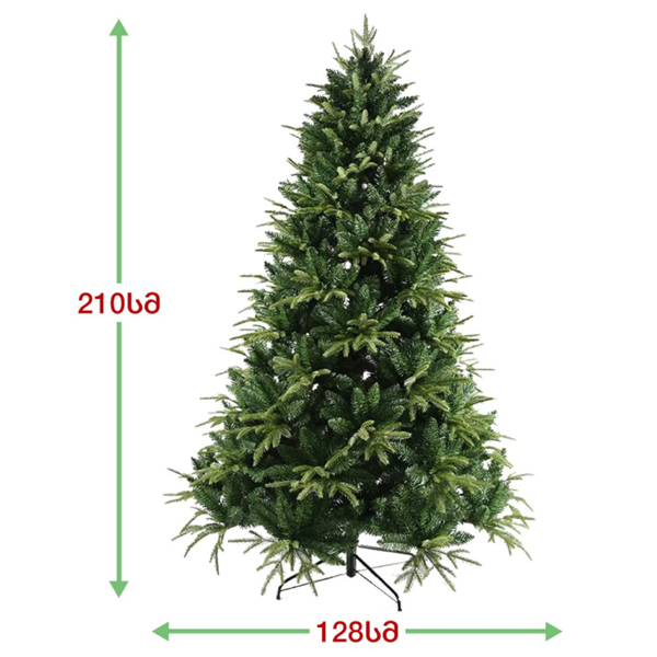 ნაძვის ხე დუბლინი OEM AA-210, 210CM, Christmas Tree, Green