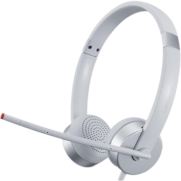 ყურსასმენი Lenovo GXD1E71386 100 Stereo Analog, Headset, Wired, 3.5mm, Silver