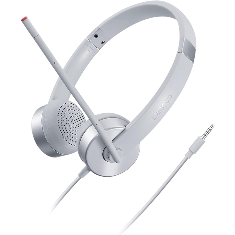 ყურსასმენი Lenovo GXD1E71386 100 Stereo Analog, Headset, Wired, 3.5mm, Silver