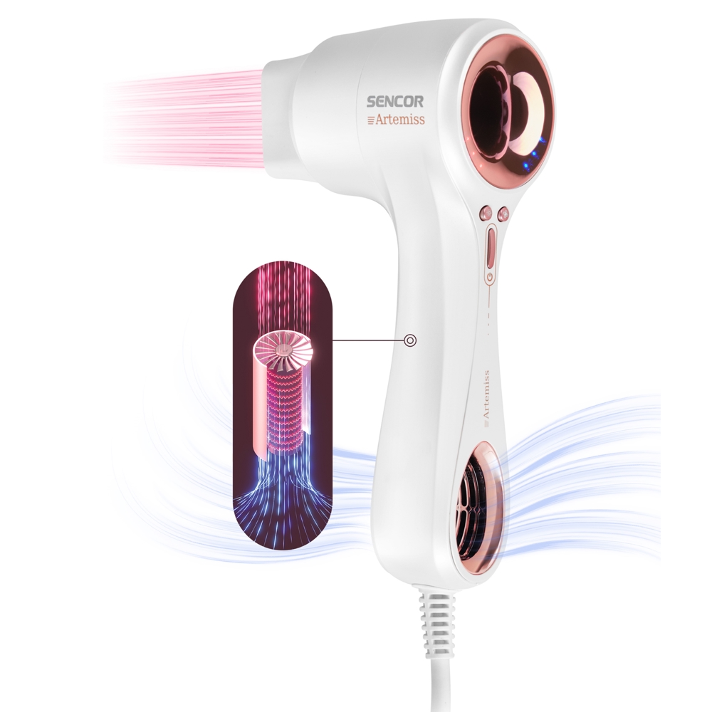 Sencor SHD 9000RS Artemiss, 900W, Hair Dryer, White