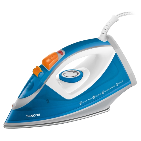 ორთქლის უთო Sencor SSI 7710BL, 2400W, 300ML, Steam Iron, Blue