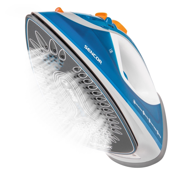 ორთქლის უთო Sencor SSI 7710BL, 2400W, 300ML, Steam Iron, Blue