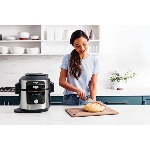 მულტსახარში Ninja OL750EU, 1500W, 7.5L, Multifunction Cooker, Silver/Black