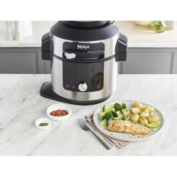 მულტსახარში Ninja OL750EU, 1500W, 7.5L, Multifunction Cooker, Silver/Black