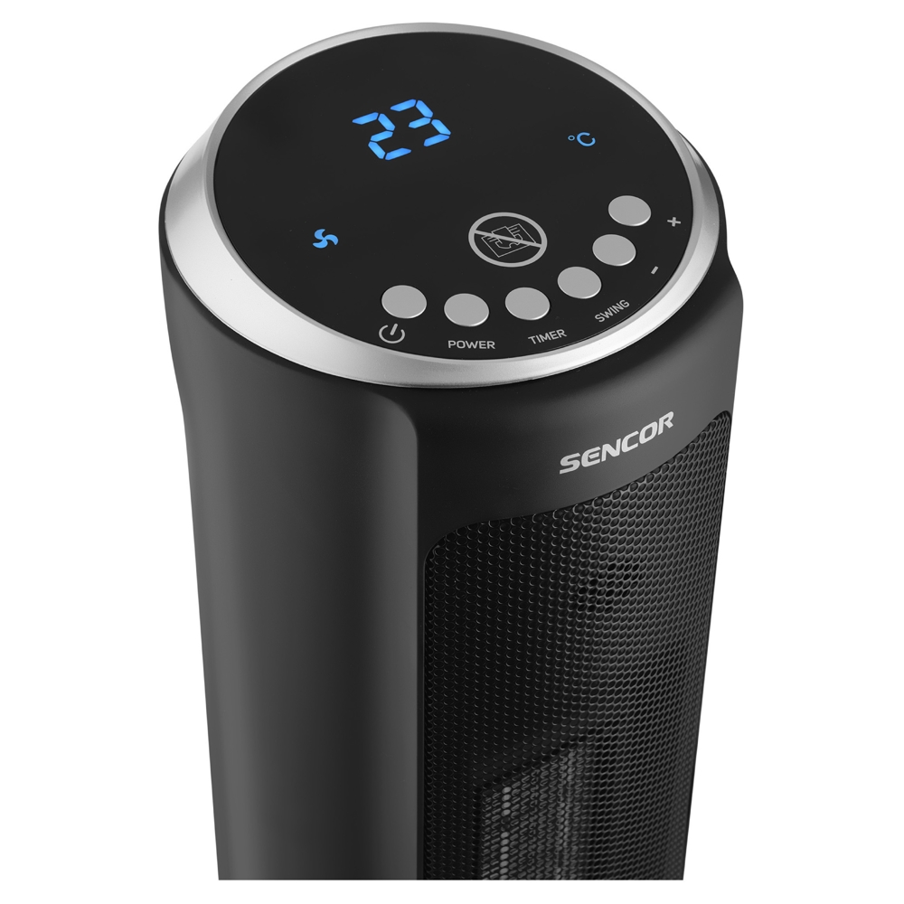 Sencor SFH 8990BK, 2000W,  24m², Electric Heater, Black