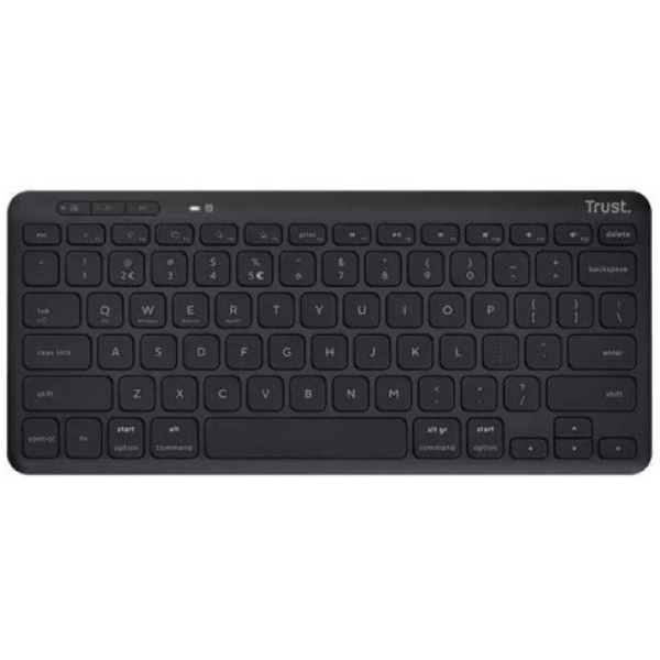 კლავიატურა Trust 24707 Lyra, Wireless, Bluetooth, USB, USB-C, Keyboard, Black