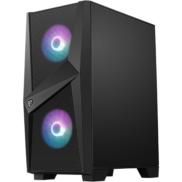 ქეისი MSI 306-7G03R21-809 MAG FORGE 100R, Computer Case, MidT, ATX, MicroATX, Mini-ITX, 2xUSB 3.2, Black