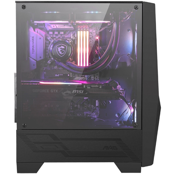 ქეისი MSI 306-7G03R21-809 MAG FORGE 100R, Computer Case, MidT, ATX, MicroATX, Mini-ITX, 2xUSB 3.2, Black