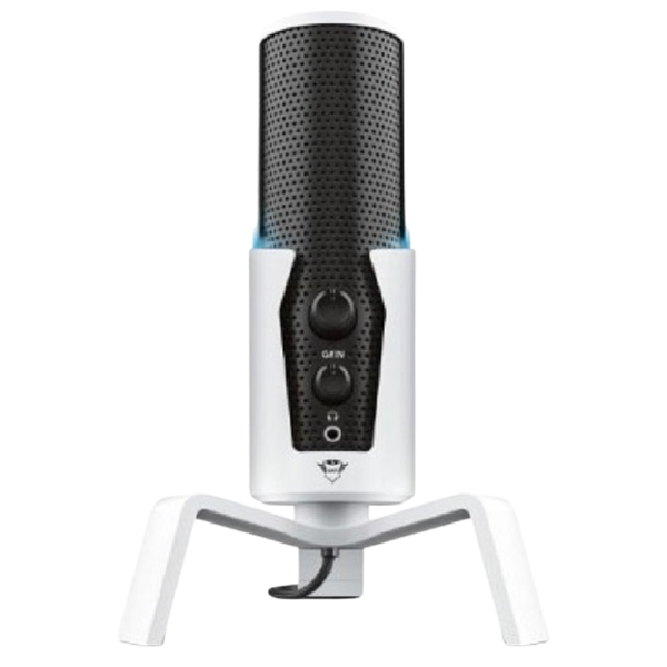 Trust GXT258W Fyru, Microphone, USB, White