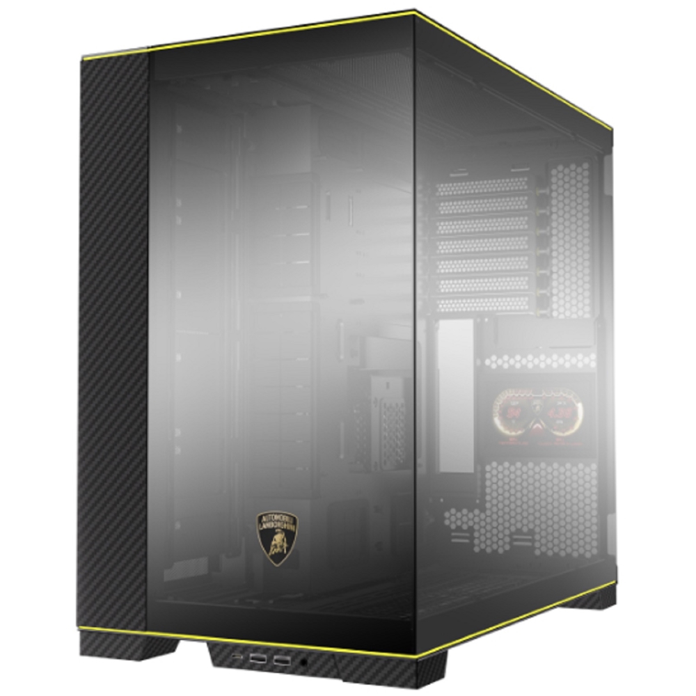 Lian Li G99.O11DERGBL.00 Lamborghini Edition, Computer Case, MidT, E-ATX, 2xUSB3.0, 1xUSBC3.1, Black