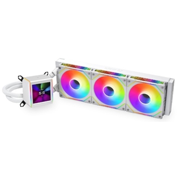 თხევადი გაგრილება ‎Lian Li G89.GA2ALCD36W.00 GA II LCD 360, 120MM, 2450RPM, Liquid Cooling, White