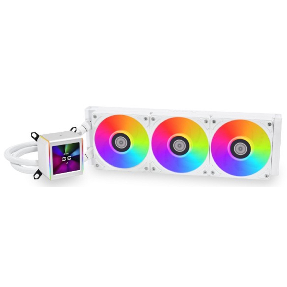 თხევადი გაგრილება ‎Lian Li G89.GA2ALCD36W.00 GA II LCD 360, 120MM, 2450RPM, Liquid Cooling, White
