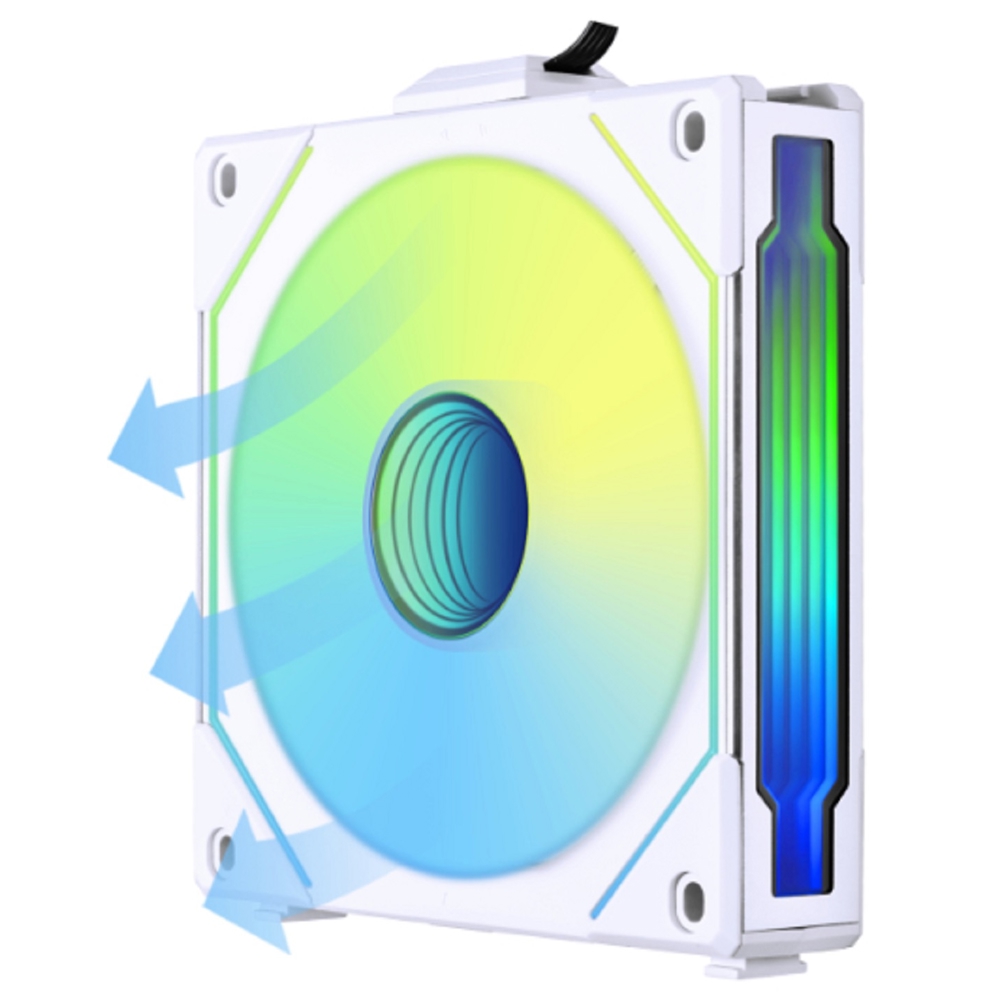 Lian Li G99.14RSLIN1W.00 UNI FAN SL-INF 140 REVERSE BLADE, 140mm, 1600rpm, Cooler, White