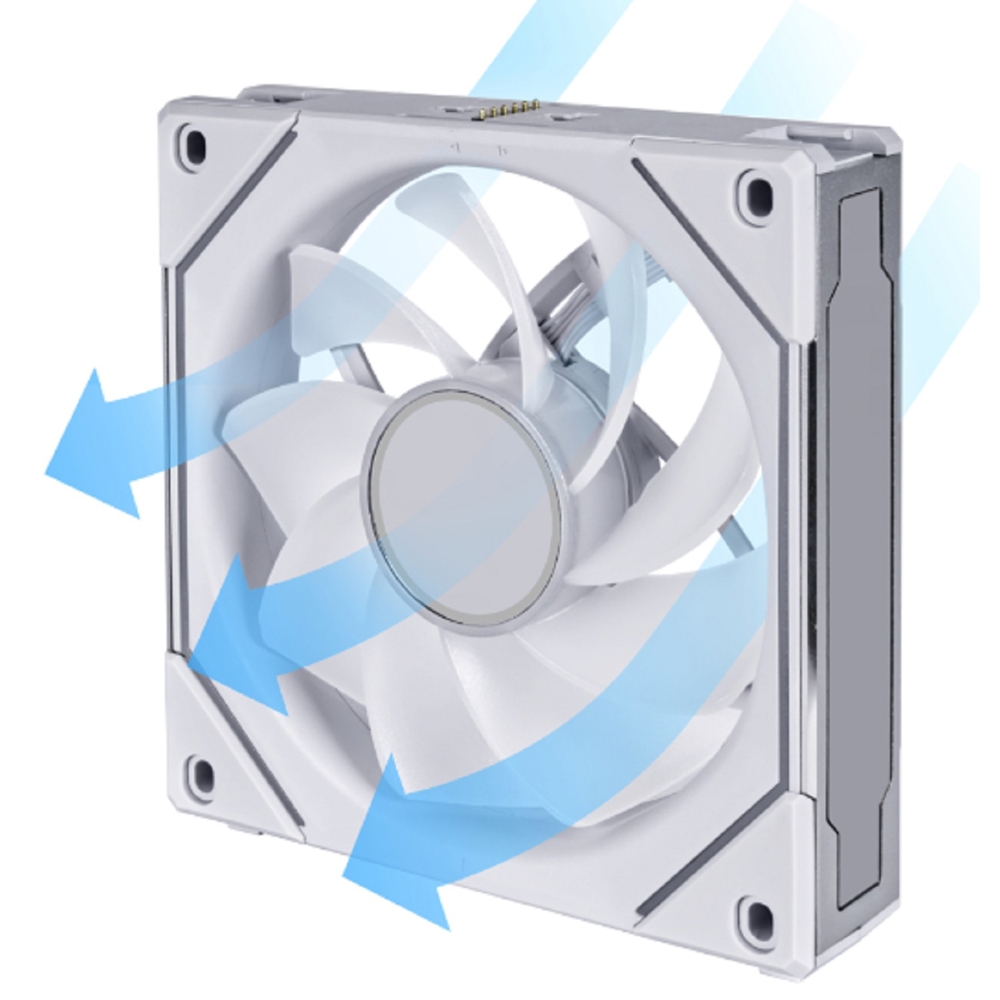 Lian Li G99.14RSLIN1W.00 UNI FAN SL-INF 140 REVERSE BLADE, 140mm, 1600rpm, Cooler, White