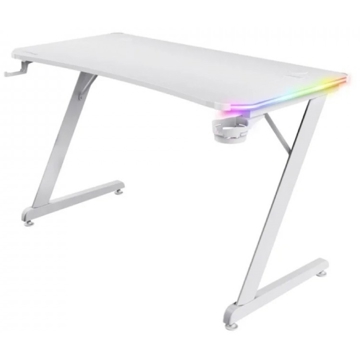 Trust GXT709W Luminus, Gaming Desk, White