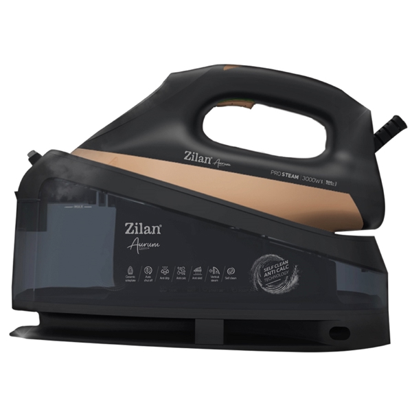 ორთქლის უთო Zilan ZLN4261, 3000W, 1.5L, Steam Iron, Black