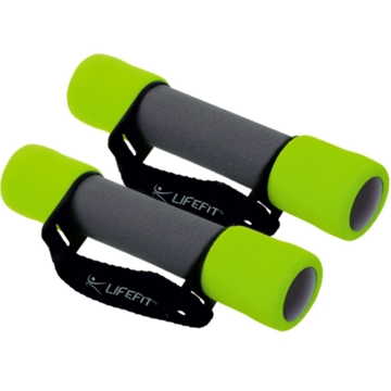 ჰანტელები Lifefit F-CIN-SP01-02 Plus, 0.5Kg, 2Pcs, Green