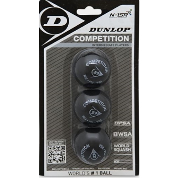 სქვოშის ბურთი Dunlop 627DN700114, 3Pcs, Black