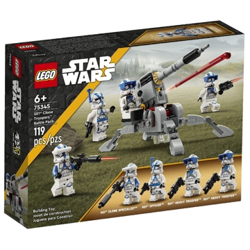 ასაწყობი კონსტრუქცია Lego 75345, 501st Clone Troopers Battle Pack