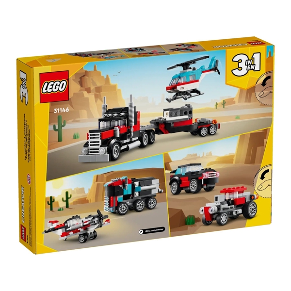 Lego 31146, Flatbed Truck with Helicopter