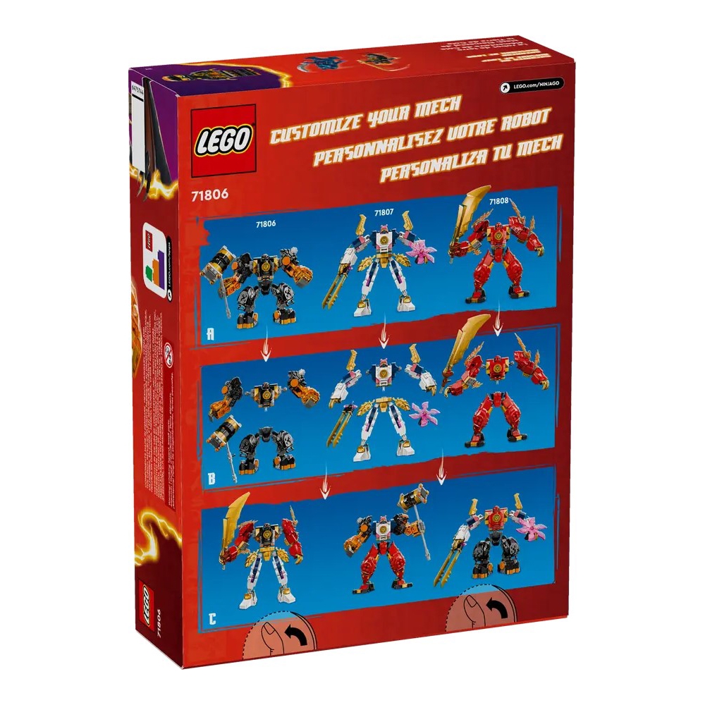 ასაწყობი კონსტრუქცია Lego 71806, Cole's Elemental Earth Mech