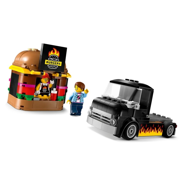 ასაწყობი კონსტრუქცია Lego 60404, Burger Truck