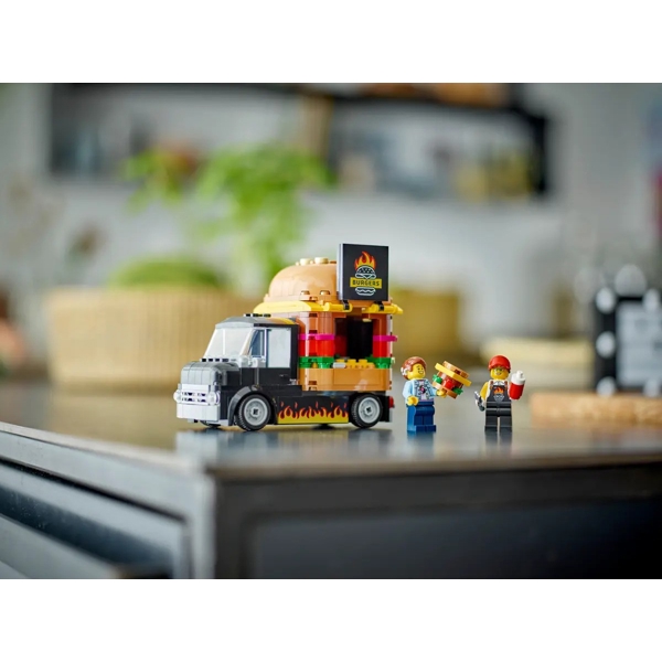 ასაწყობი კონსტრუქცია Lego 60404, Burger Truck