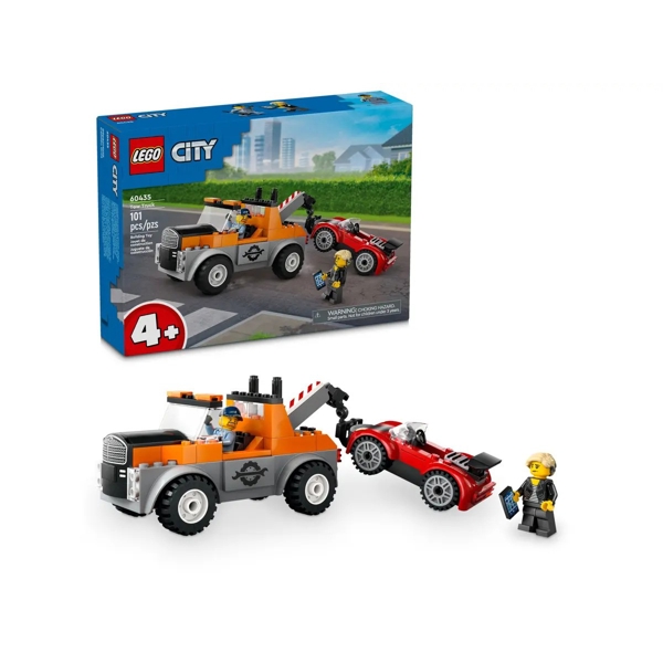 ასაწყობი კონსტრუქცია Lego 60435, Tow Truck and Sports Car Repair