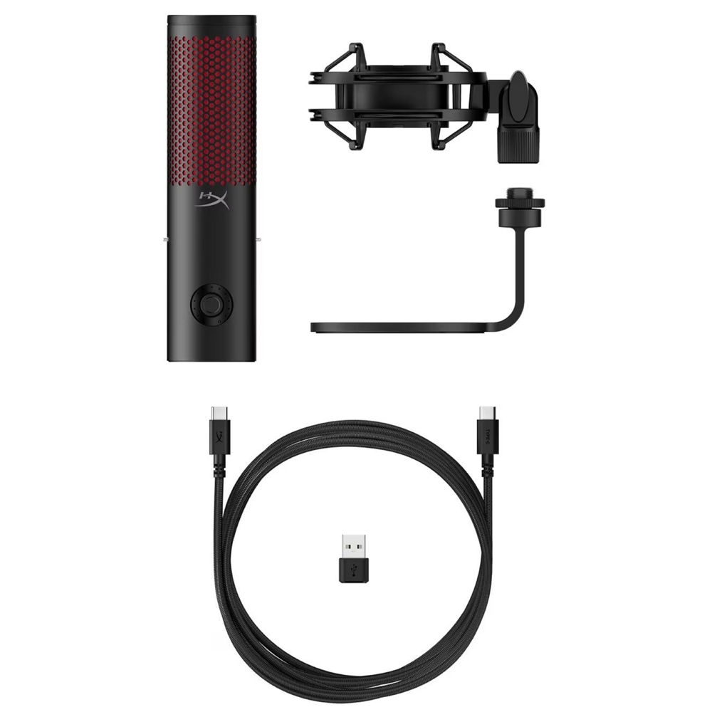 მიკროფონი HyperX 872V1AA QuadCast 2, Microphone, Type-C, 3.5mm, Black