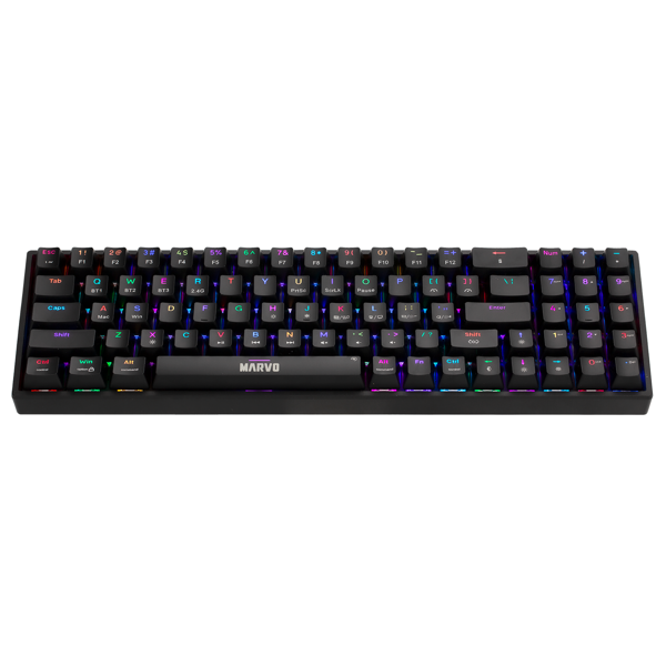 კლავიატურა Marvo KG956W Shogo 78W, Wireless, RGB, USB-C, Bluetooth, Gaming Keyboard, Black