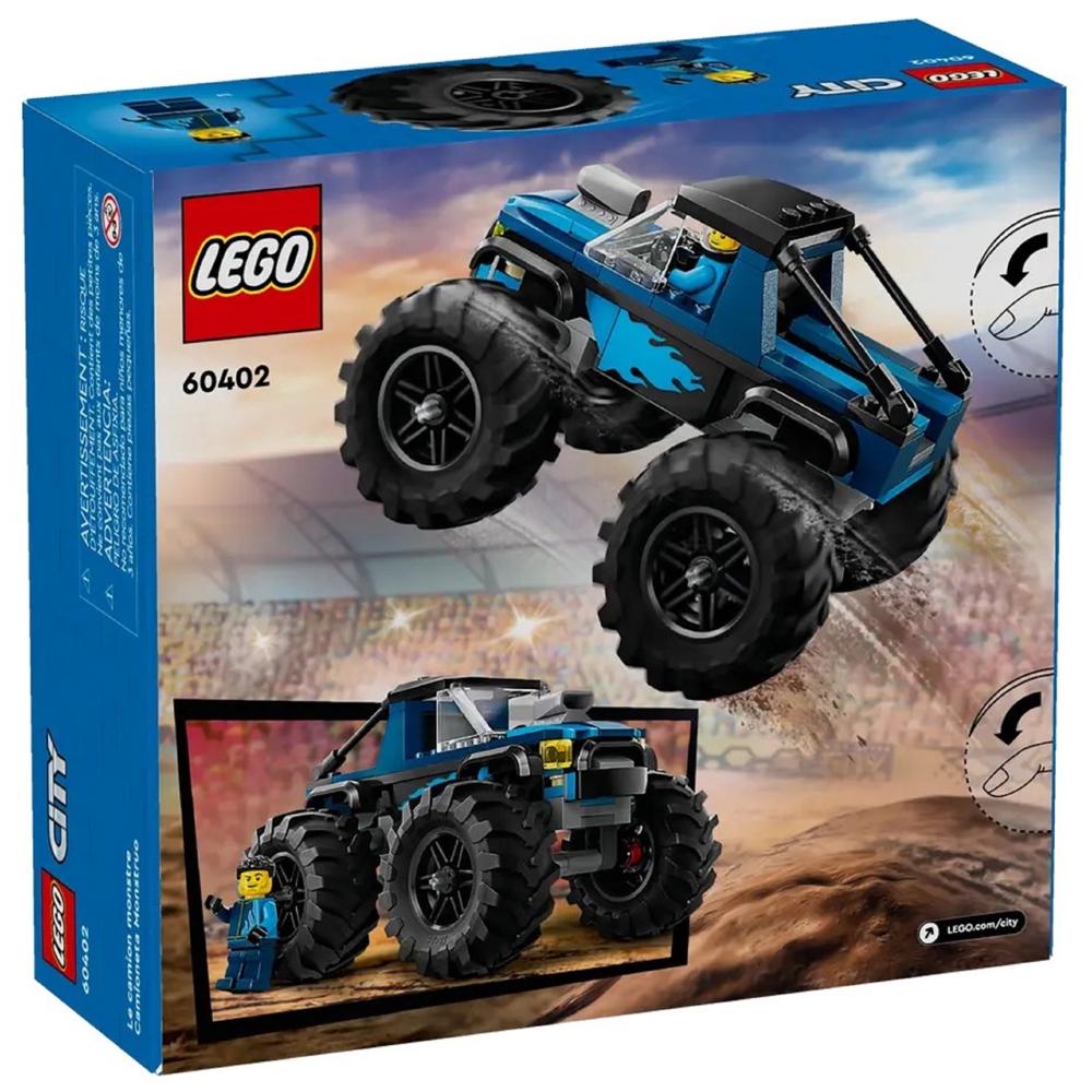 ასაწყობი კონსტრუქცია Lego 60402, Blue Monster Truck