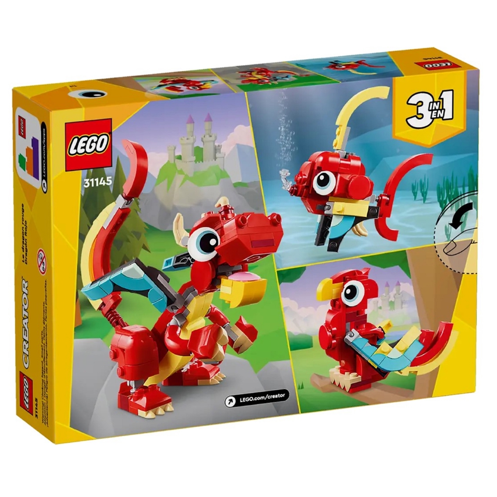 ასაწყობი კონსტრუქცია Lego 31145, Red Dragon