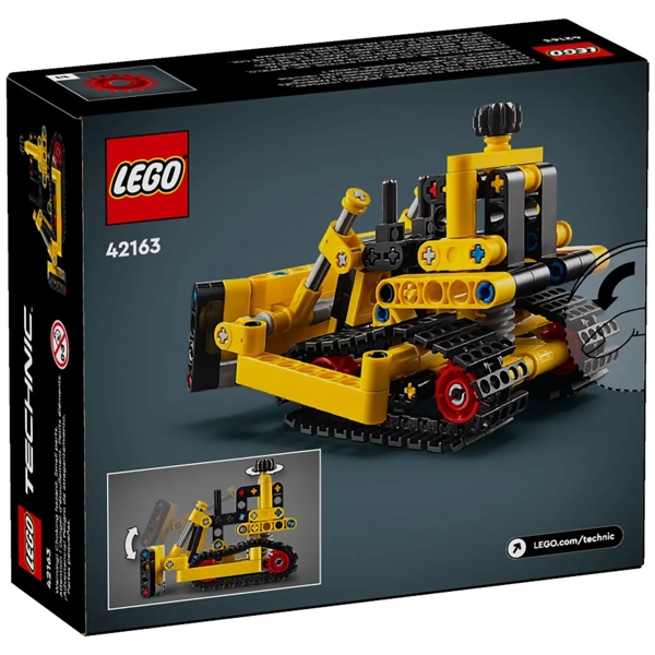 ასაწყობი კონსტრუქცია Lego 42163 Technic, Heavy-Duty Super Powerful Bulldozer