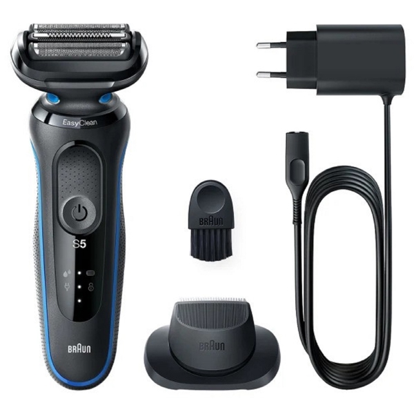 წვერსაპარსი Braun 51-B1200s Series 5, Electric Shaver, Black/Blue