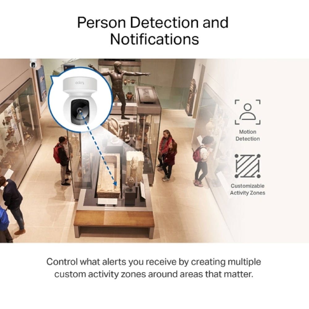 ვიდეო სათვალთვალო კამერა TP-Link Tapo C212, Home Security Camera, White