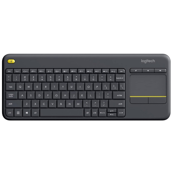 კლავიატურა Logitech L920-007145 K400 Plus, Wireless, USB, Keyboard, Black