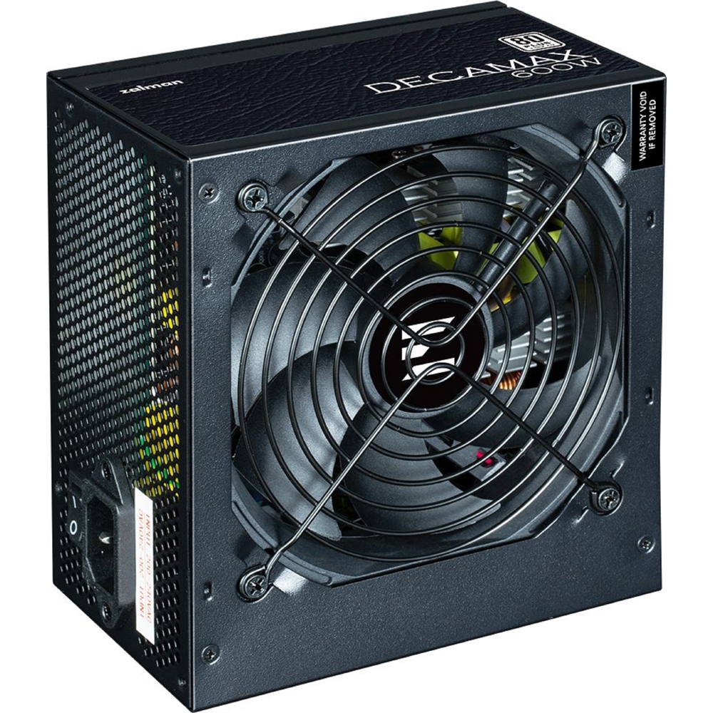 კვების ბლოკი Zalman ZM600-LX3 TeraMax, 600W, 80 Plus, Power Supply, Black