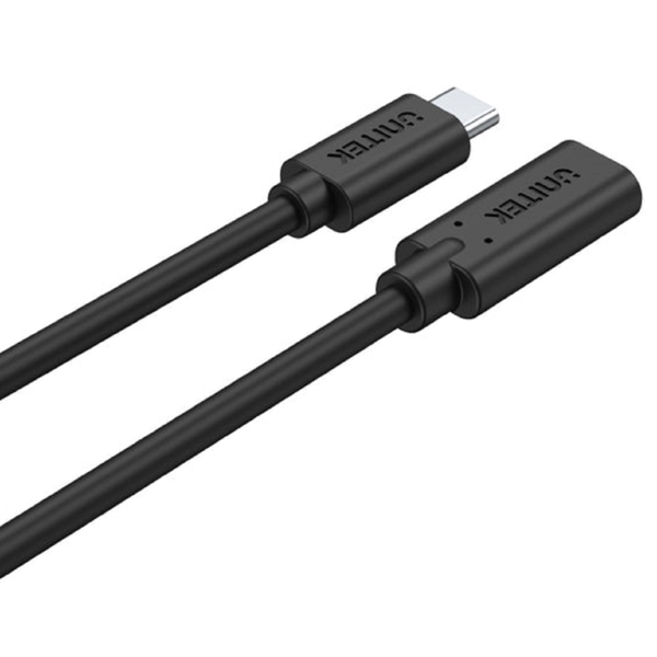 UNITEK C14086BK, Type-C Male To Female, 0.5M, Black