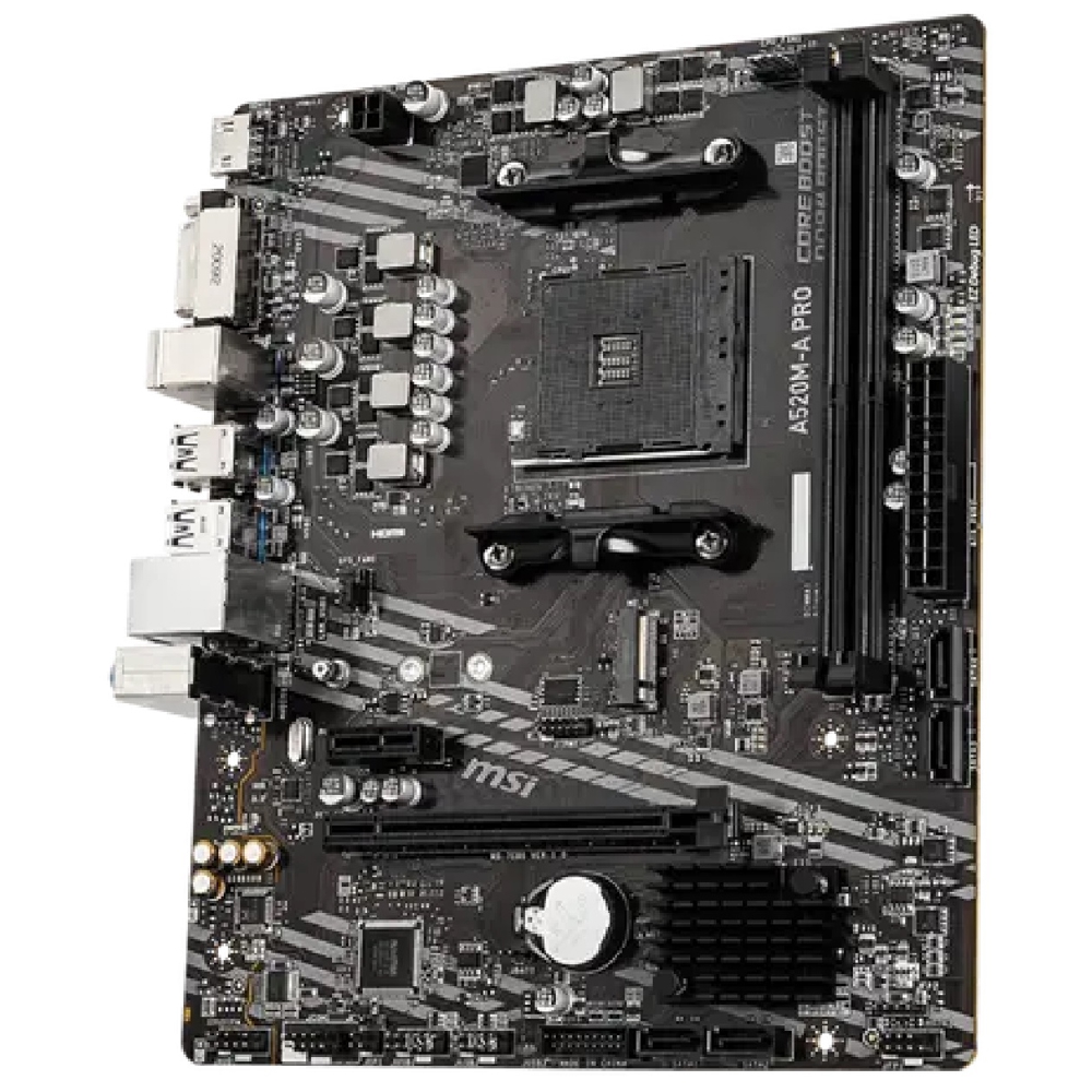 დედა დაფა MSI 911-7C96-034 A520M-A PRO, AM4, DDR4, 64GB