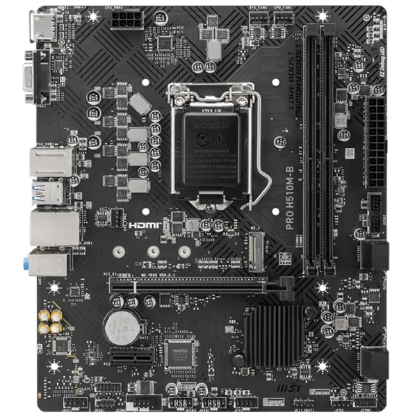 MSI 911-7E05-010 PRO H510M-B, LGA1200, DDR4, 64GB