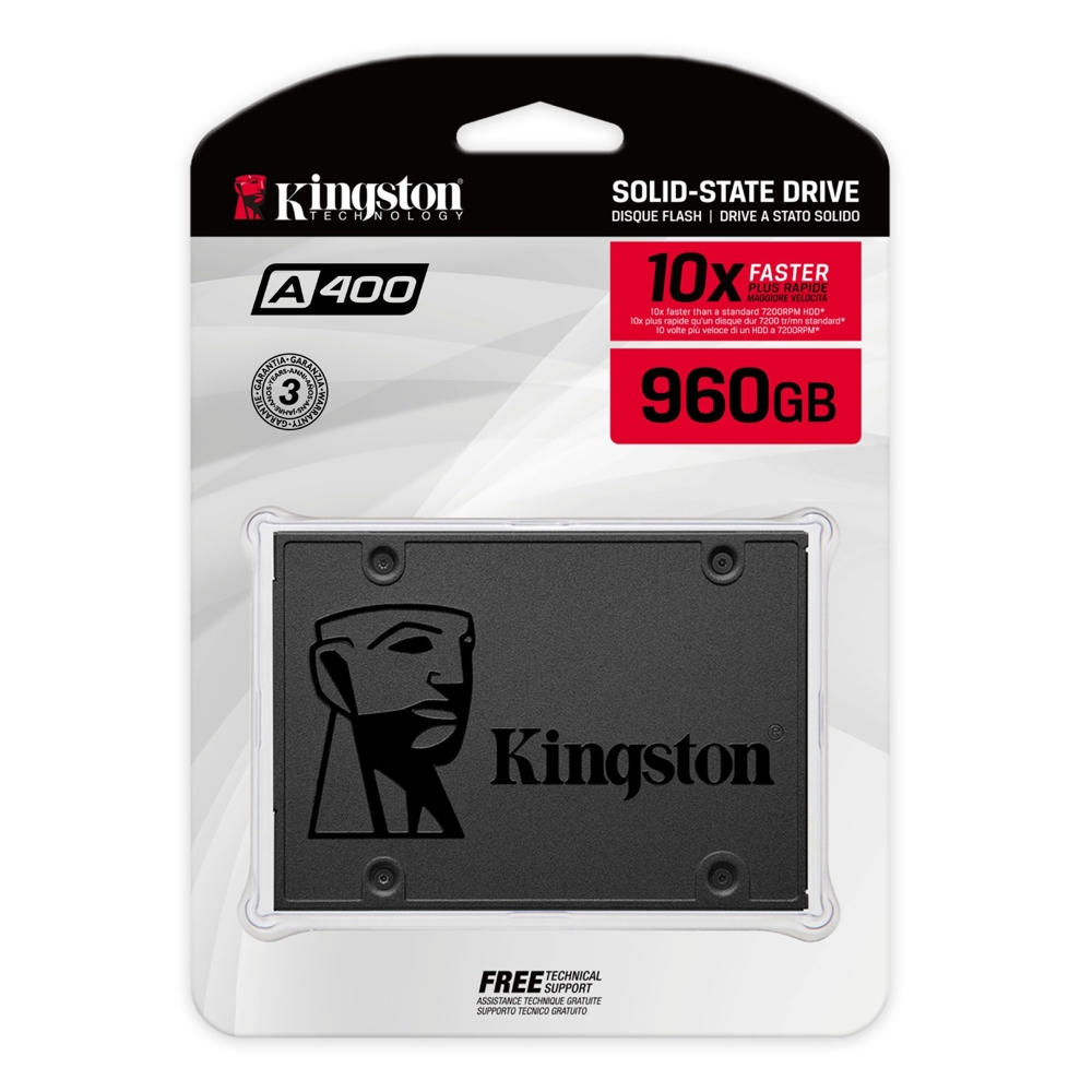 მყარი დისკი Kingston 960GB A400, 960GB, 2.5", Internal Hard Drive
